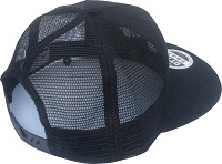 Black Trucker hat back